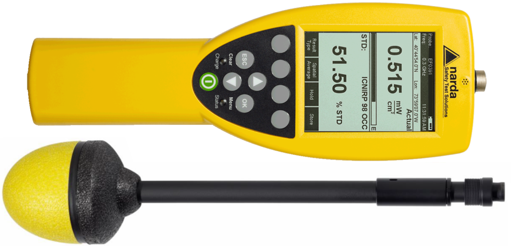 Profesjonalny miernik pola elektromagnetycznego - Narda NBM-520 - razem z sondą pomiarową